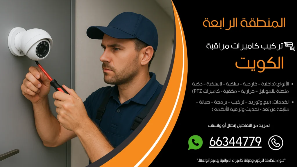 تركيب كاميرات مراقبة المنطقة الرابعة